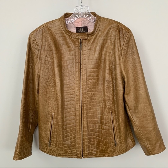 Cole Haan Jackets & Blazers - Cole Haan Collection Lambskin Leather Jacket Size L